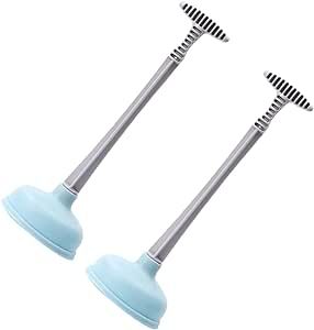 Alipis 2pcs Toilet Unclog Pipe Unclogger Household Cleaner Home Tools Sink Cleaner Tool Bathroom Pipe Cleaning Tool Sewer Pipe Cleaners Home Suction Cup Toilet Plunger Toilet Cleaners Tub