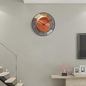 Tusihei Wall Clock Silent Non-Ticking Battery Operated, 8 Inch Silent Non Ticking Modern Wall Clock for Living Room Bedroom Kitchen Office Classroom Decor