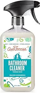 Aunt Fannie's All Purpose Bathroom Cleaner Vinegar Spray for Shower, Tub, Toilet, Tile, Sink and Fixtures, 16.9 Ounces (Pack of 1)