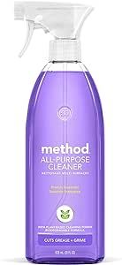 Method All-Purpose Cleaner Spray, French Lavender, Plant-Based and Biodegradable Formula Perfect for Most Counters, Tiles, Stone, and More, 28 oz Spray Bottle, (Pack of 1)